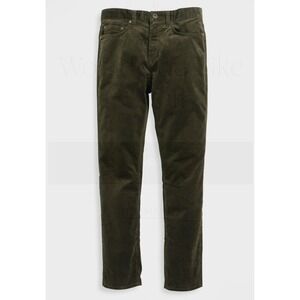 New $148 Rodd & Gunn Lightweight Corduroy Straight Leg Pants Olive Green 28 X 30